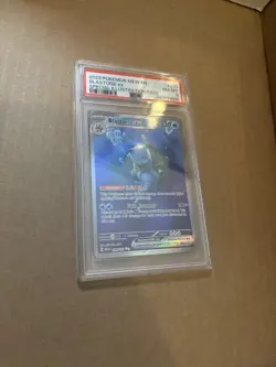2023 POKEMON MEW EN-151 SPECIAL ILLUSTRATION RARE #200 BLASTOISE EX PSA 8 - Image 1