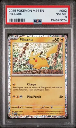 2025 POKEMON M24 EN-MCDONALD'S COLL #002 PIKACHU PSA 9 - Image 1