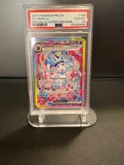 2025 POKEMON PRISMATIC EVOLUTIONS SPECIAL ILLUSTRATION RARE SYLVEON EX PSA 10 - Image 1