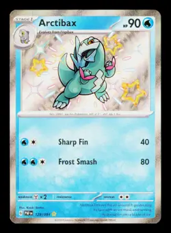 Pokemon TCG Arctibax 129/91 Baby Shiny Rare Holo - Image 1