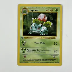 Ivysaur 30/102 1st Edition Base Set WOTC Vintage Pokemon - Image 1