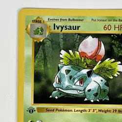 Ivysaur 30/102 1st Edition Base Set WOTC Vintage Pokemon - Image 2