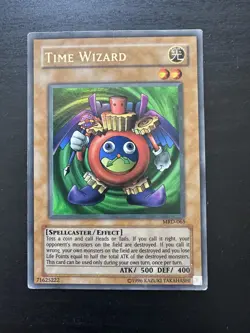 Yu-Gi-Oh! Time Wizard MRD-065 Metal Raiders Ultra Rare Unlimited Edition-MP - Image 1