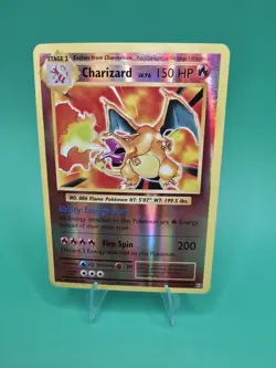 Pokemon Charizard 11/108 Evolutions Reverse Holo Rare 2016 Foil Card MP + LP - Image 1