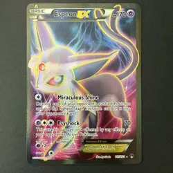 Pokemon Espeon EX Holo Trading Card 117/122 XY Breakpoint Full Art 2016 (LP+) - Image 1
