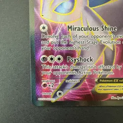 Pokemon Espeon EX Holo Trading Card 117/122 XY Breakpoint Full Art 2016 (LP+) - Image 3