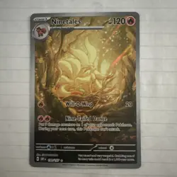 Pokemon Card Ninetails 199/197 Obsidian Flames Full Art Secret Rare NM - Image 1