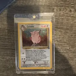 Pokemon Clefable Jungle Holo Rare Unlimited 01/64 70 HP English Card - Image 1