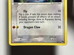 Rayquaza 3/17 (LP/BENT) Cosmos Holo Pop Series 1 2006 Pokemon Card TCG - Image 4