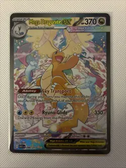 Mega Dragonite Ex Secret Illustration Rare Pokemon Card Ascended Heroes 290/217 - Image 2