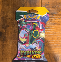 Pokemon TCG Evolving Skies Blister Pack Rayquaza Art 10 Cards English 2021 - Image 1