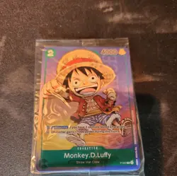 Monkey.D.Luffy P-037 One Piece Promotion Cards Foil Sealed - Image 1