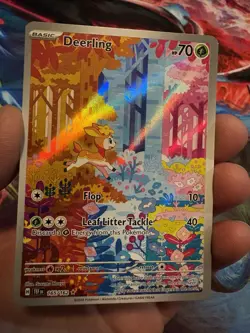 Pokemon Deerling 165/162 Illustration Rare Holo Card Temporal Forces Mint - Image 1