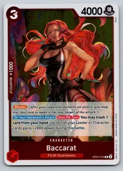 Baccarat OP07- 010 One Piece FOIL Card - Image 1