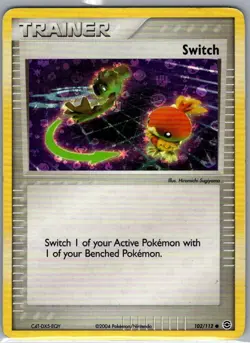 Switch 102/112 Reverse Holo FireRed & LeafGreen - Pokemon Card - MP - Image 1