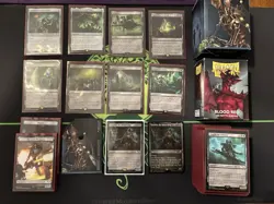 MtG Necron Dynasties Warhammer 40k Commander Deck W/Dragon Sleeves - Image 2