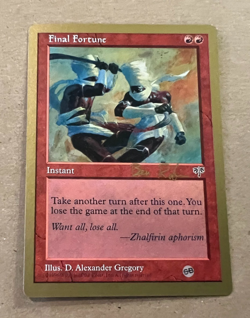 Final Fortune - Championship Deck - 1998 - MTG - Magic the Gathering - sideboard - Image 2