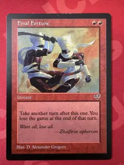 Magic: The Gathering MTG Final Fortune - Mirage 1996 - Lightly Played/LP - Image 1