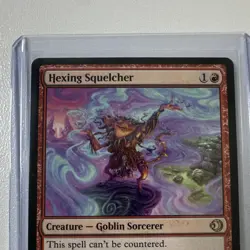 Hexing Squelcher ECL Rare Creature Red Goblin Sorcerer 0145 Matt Stewart - Image 3