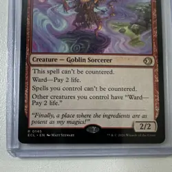 Hexing Squelcher ECL Rare Creature Red Goblin Sorcerer 0145 Matt Stewart - Image 4