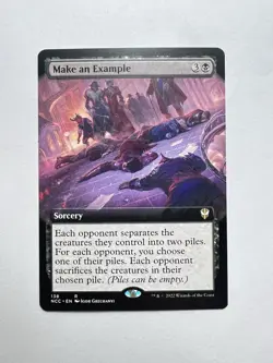 Make an Example Commander: Streets of New Capenna Rare Sorcery Black MTG [138] - Image 1