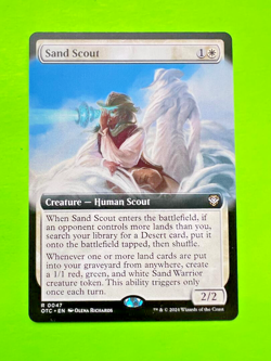 MTG Outlaws of Thunder Junction - Sand Scout - Extended Art 0047 - Image 1