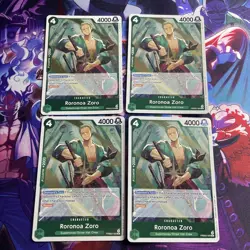 Roronoa Zoro PRB02-006 One Piece PRB-02 Premium Booster vol.2 x4 Playset - Image 1