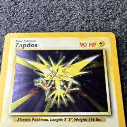 Pokemon TCG Zapdos Base Set 16/102 Holo Rare 90 HP Thunderbolt 1999 Wizards - Image 3