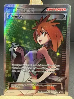 Pokemon TCG Brigette 161/162 XY Breakthrough Ultra Rare Full Art Trainer NM/LP - Image 1