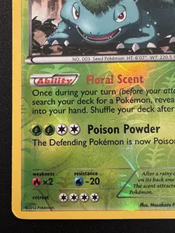 Venusaur 3/108 BW Dark Explorers Pokemon Card Reverse Holo Foil Rare LP - Image 5