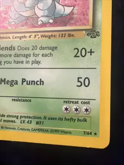 Nidoqueen - 7/64 - Pokemon Jungle 1st Edition Holo Rare Card WOTC LP - Image 4