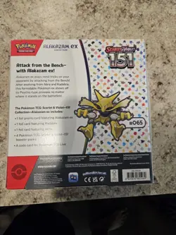 Pokemon TCG Scarlet & Violet Alakazam EX Collection Box New Sealed 820650855269 - Image 3