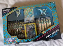 Pokemon TCG Crown Zenith Shiny Zacian Premium Figure Collection Box - Image 1