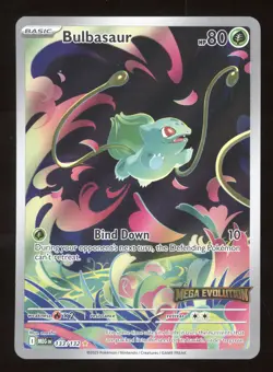 2025 Pokemon Mega Evolution Bulbasaur Secret Rare #133/132 - Image 1