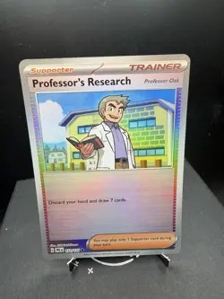 Pokemon TCG SV Prismatic Evolutions Professors Research 122/131 Pokeball Holo NM - Image 1