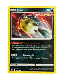 New: 2021 Pokemon TCG Qwilfish Chilling Reign 101 Regular Common - Image 1