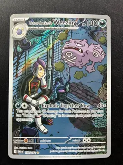 Team Rocket's Weezing 199/182 IR Destined Rivals Pokemon TCG - Image 1