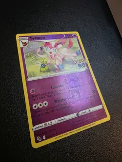 Sylveon Pokemon GO 035/078 Holo Rare Psychic Reverse Holo LP - Image 2