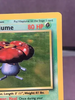 Pokemon TCG Vileplume 15/64 Jungle Set No Symbol Error Holo Rare WOTC 1999 VTG - Image 3