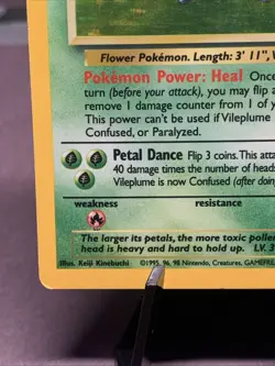 Pokemon TCG Vileplume 15/64 Jungle Set No Symbol Error Holo Rare WOTC 1999 VTG - Image 5