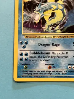 Pokemon TCG Gyarados Base Set 6/102 Holo Unlimited Holo Rare - Image 4