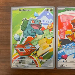 Pokemon First Partner IR Black Star Promo 30th Anniversary Kanto Starters - Image 2