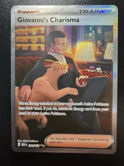 Giovanni's Charisma 204/165 Sv: Scarlet & Violet 151 Holo Pokemon TCG LP - Image 1