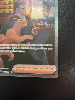 Giovanni's Charisma 204/165 Sv: Scarlet & Violet 151 Holo Pokemon TCG LP - Image 5