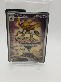 SEALED Pokemon TCG Alakazam Mega Evolution Black Star Promo MEP 009 NM - Image 1
