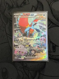 Roaring Moon EX 251/182SV04: Paradox Rift Holo Pokemon NM TCG SIR - Image 1