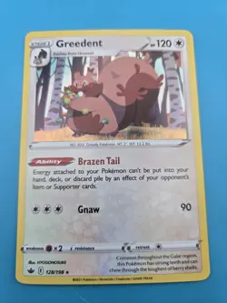 Pokemon GREEDENT 128/198 Chilling Reign RARE HOLO LP - Image 1