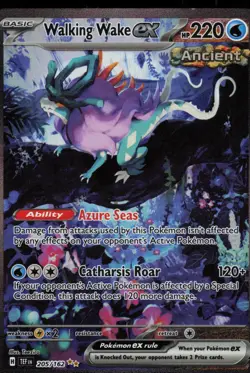 Walking Wake ex 205/162 Special Illustration Rare Temporal Forces Pokemon - QTY - Image 1
