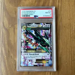 2015 Pokemon XY Roaring Skies #76 M Rayquaza EX PSA 8 - Image 1