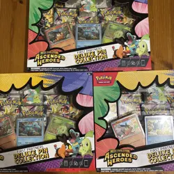 Pokemon TCG Ascended Heroes First Partners Deluxe Pin Collection x3 - Image 3